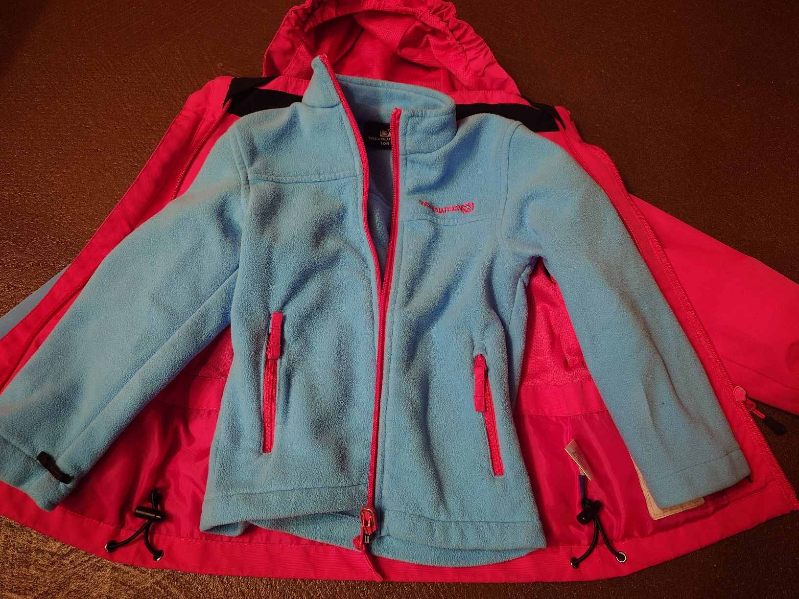 Giacche & Cappotti: Trevolution Kinderjacke, Grösse 104, Pink/Blau – Usato da Wil SG venduto da portu1 1