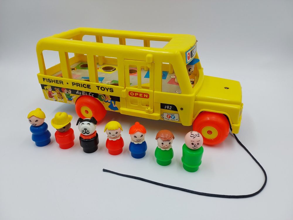 Schulbus Spielzeug 2er Set - Druckguss Metall 14cm Für Kinder