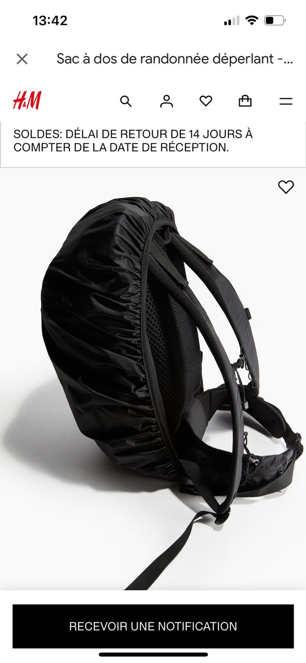 H&M Zaini: SAC À DOS DE RANDONNÉE DÉPERLANT – Nuovo (secondo la descrizione) da Lugnorre venduto da jul_lnh6 1