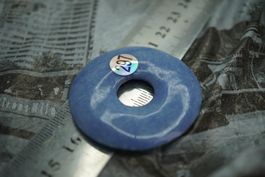 Blau Quarz  Pi Scheibe  ca44mm    ab  1.-     Räumung