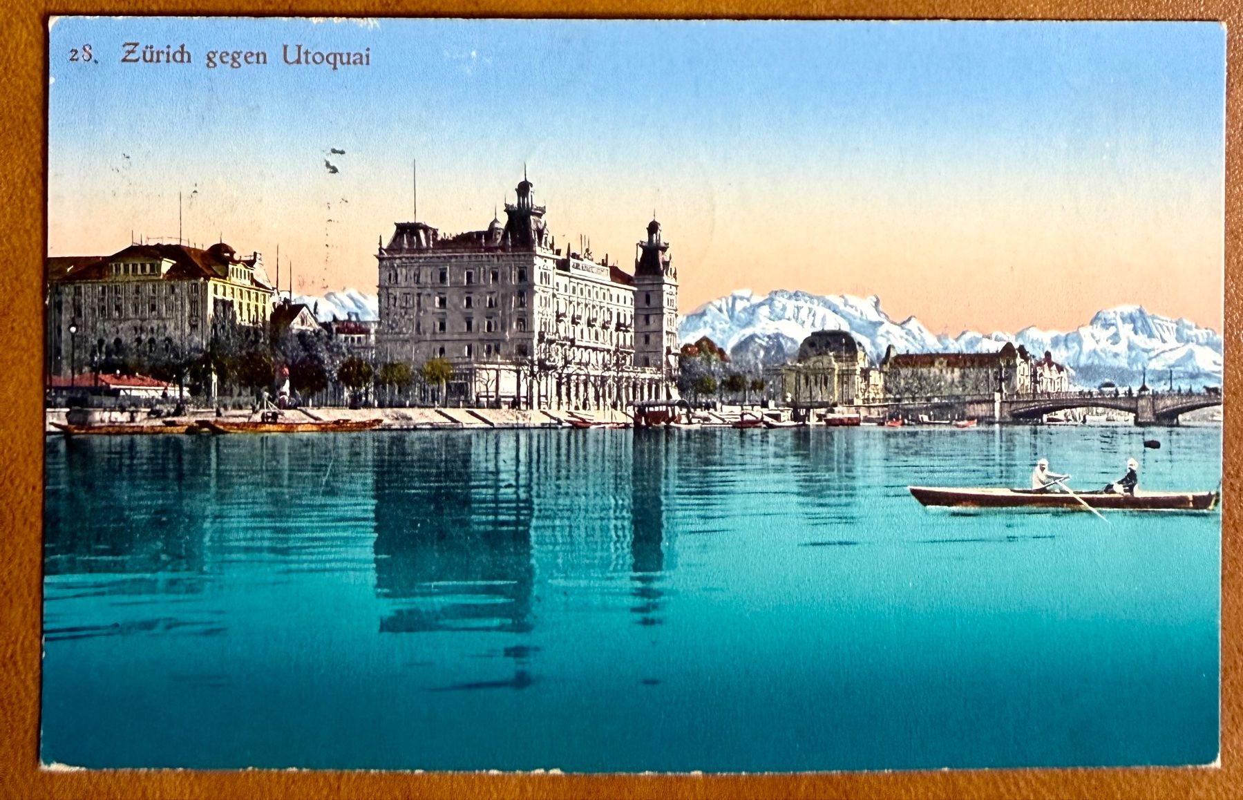 Cartes postales: Zürich - Barque devant Utoquai 1913 – D'occasion à Lutry par Ediego
