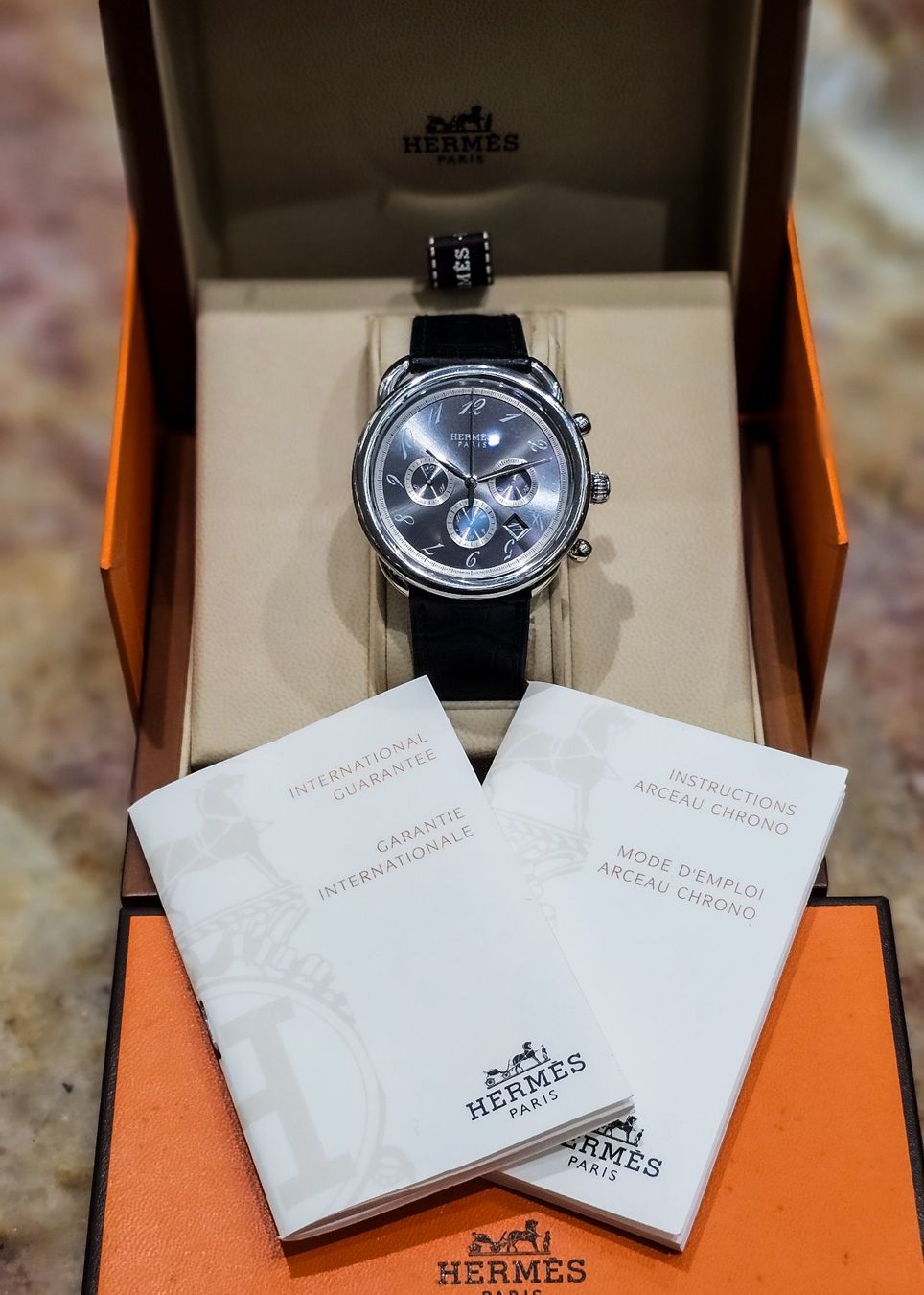 Hermès Montres: Hermès Arceau Chronograph  mit Box und Garantie – D'occasion à Lugano par R.Riccardo 1