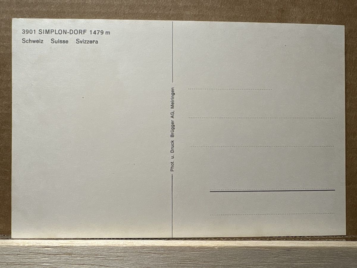 Cartoline postali: AK von Simplon Dorf – Usato da Rümlang venduto da Kartenpost1 1