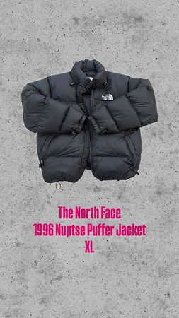 The North Face 1996 Nuptse Jacke XL, Schwarz