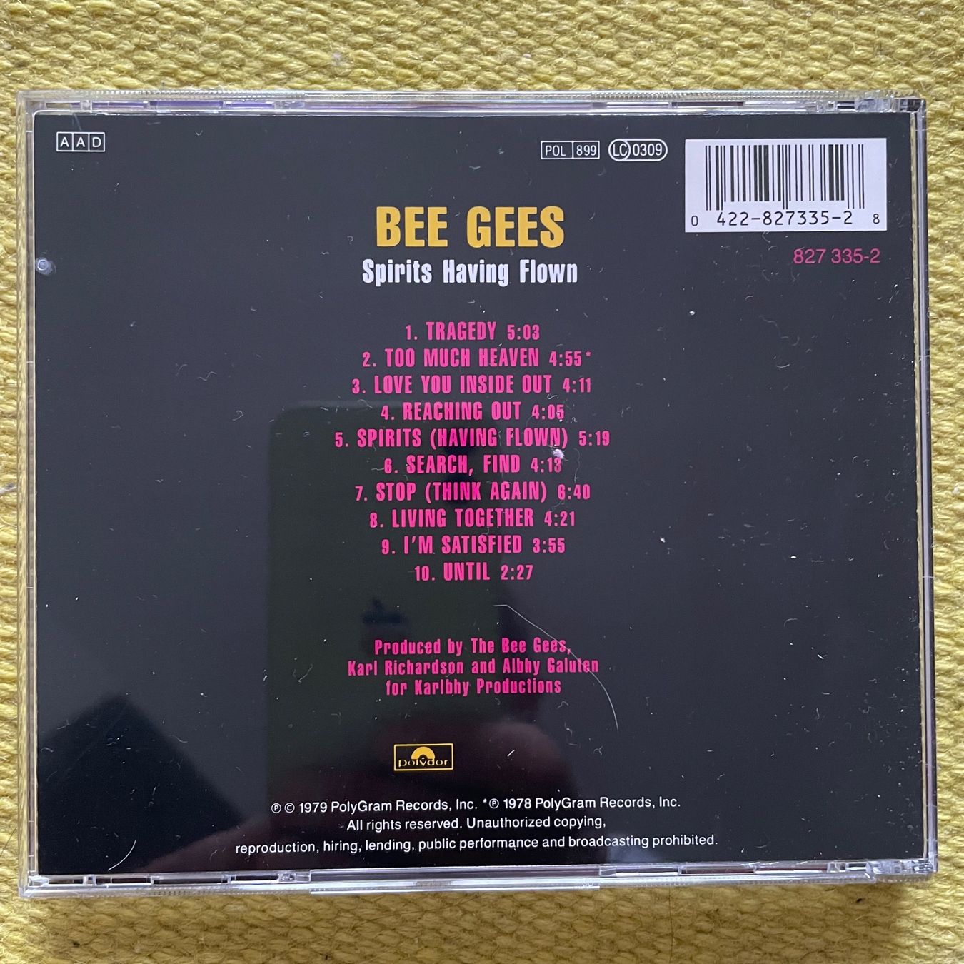 CDs: BEE GEES-SPIRITS HAVING FLOWN – Gebraucht aus Rorschacherberg von  1
