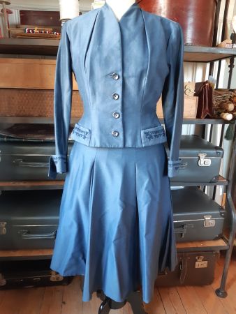 Zweiteiler Vintage blau