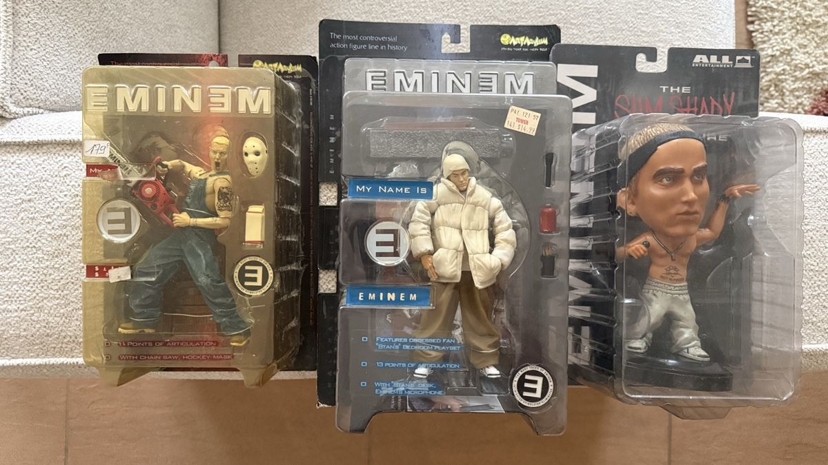 Giocattoli: 3 Figurines Eminem (scellées) – Nuovo e nell'imballaggio originale da Gollion venduto da sophie91