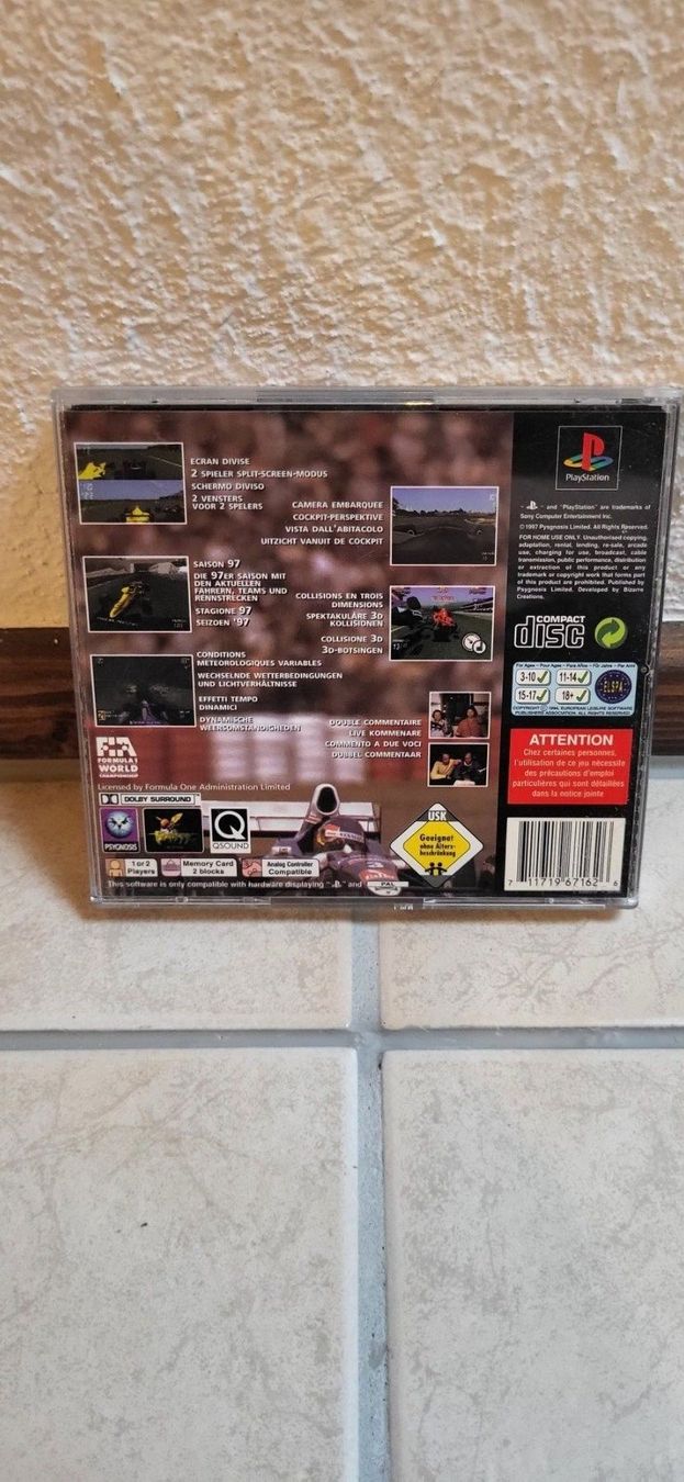 Sony Giochi: PS1 Spiel – Formula 1 97 – Usato da Münsingen venduto da Heroism2010 1