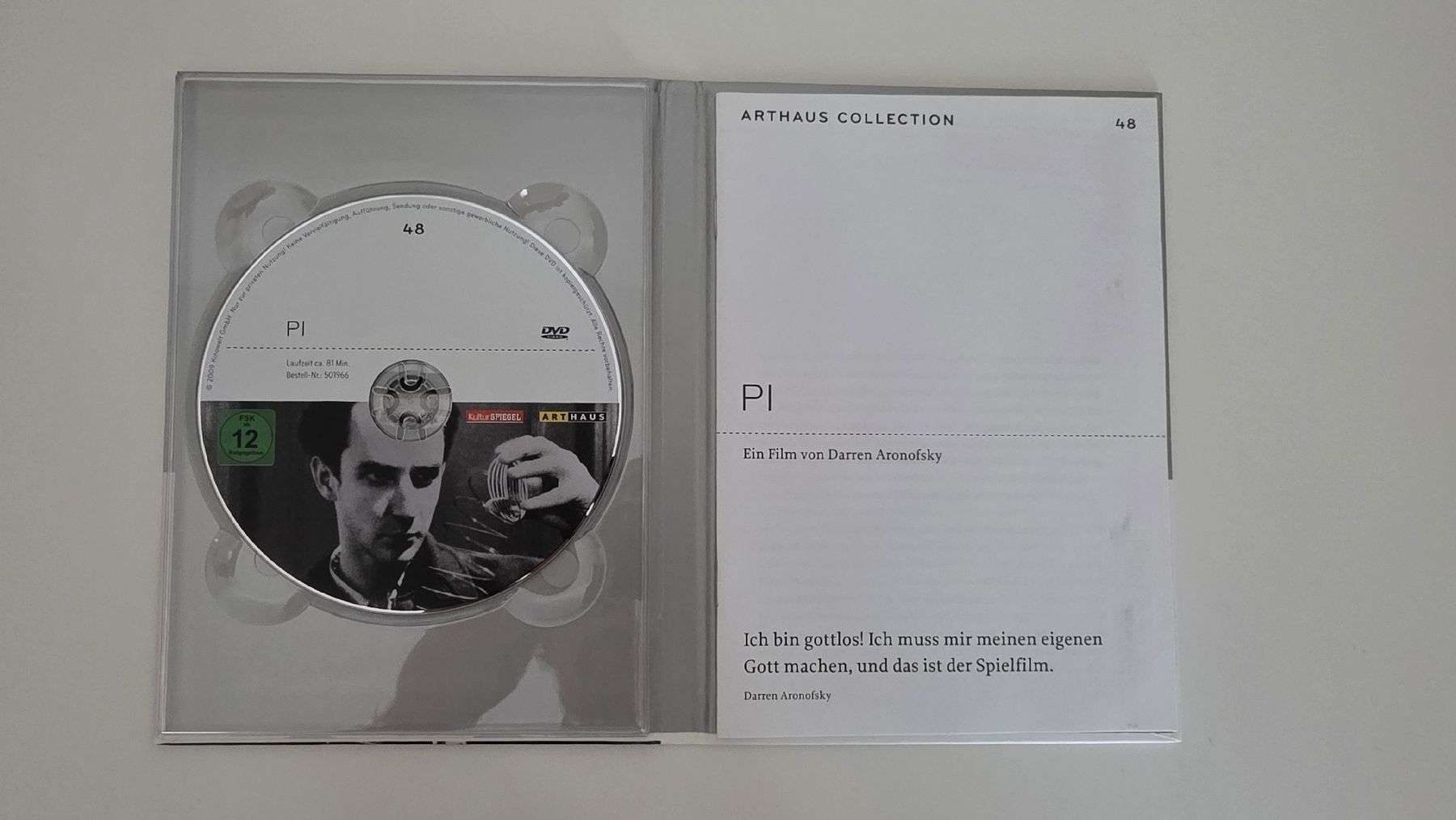 Alle DVDs: DVD Arthaus Collection Pi Darren Aronofsky – Gebraucht aus Zürich von TimZurich1 2