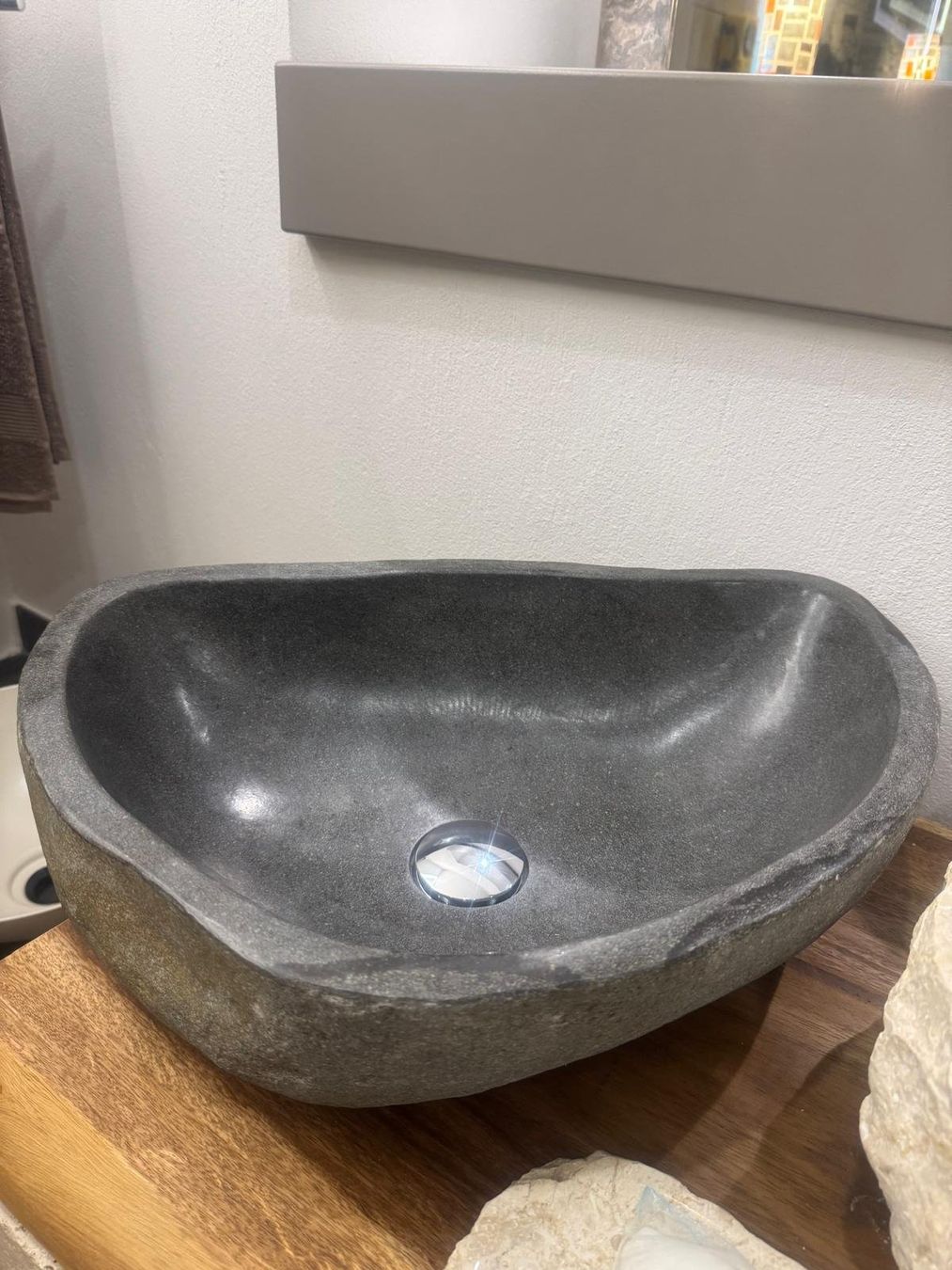 Lavabi & lavandini: Granit-Waschbecken Riverstone Grau – Nuovo e nell'imballaggio originale da Berikon venduto da al7_7jyx 1
