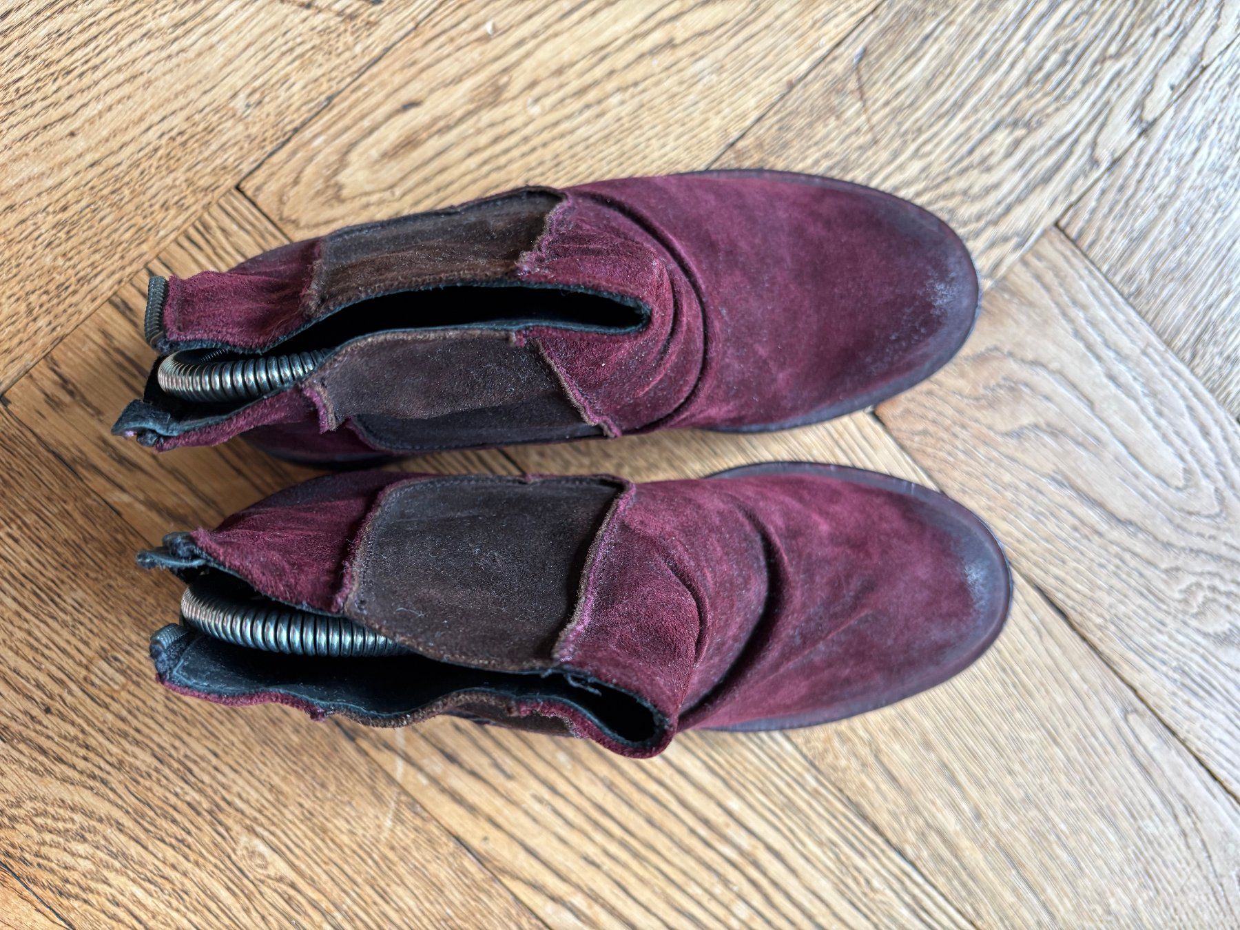 Scarpe da donna: ungetragene Stiefelette Ernesto Dolani dunkelrot – Nuovo (secondo la descrizione) da Solothurn venduto da crichi9902