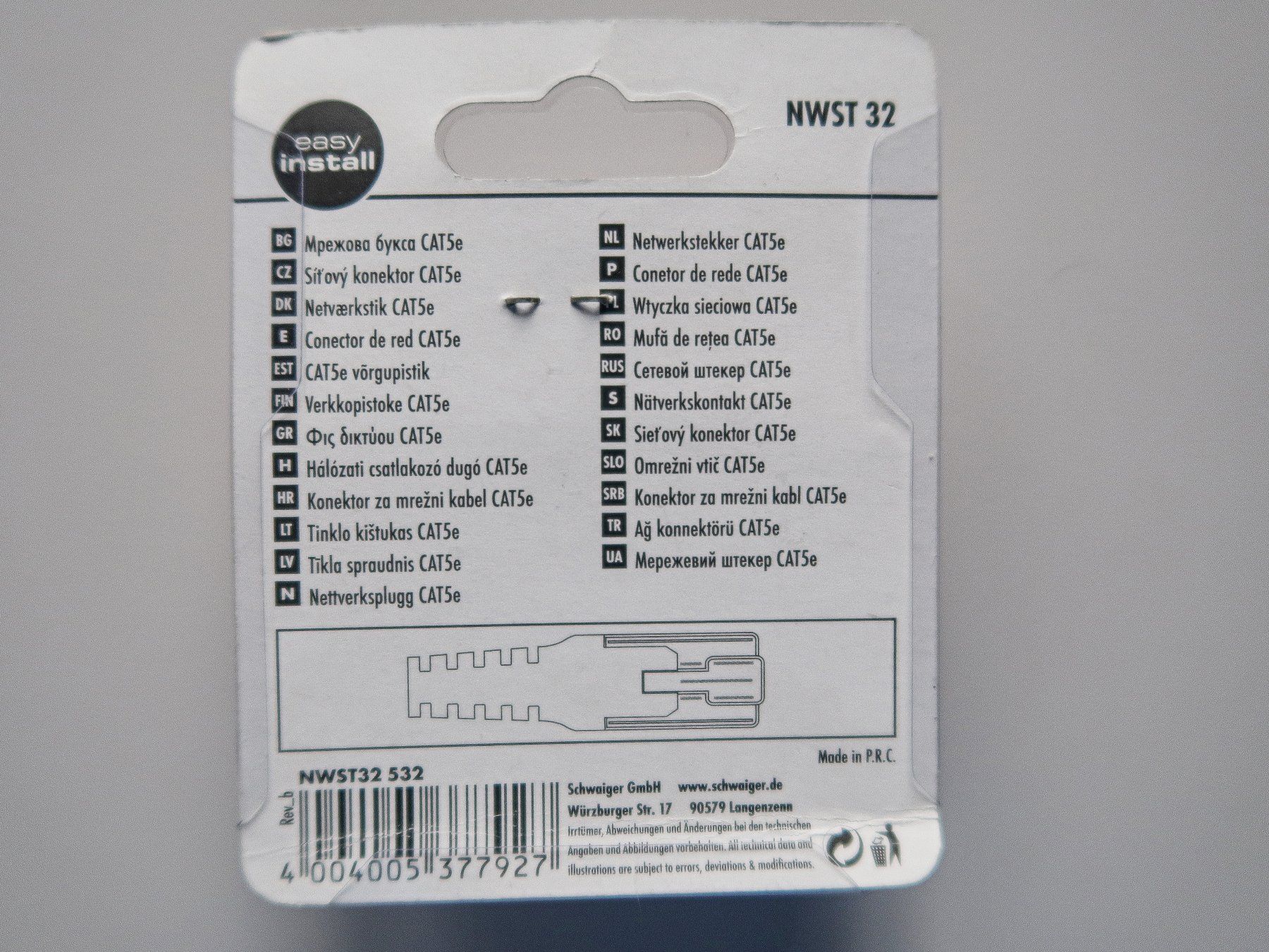 Composants électroniques: Netzwerkstecker CAT5e Schwaiger 10x 2 Stk – Neuf avec emballage d'origine à Hombrechtikon par Bluecoral 3