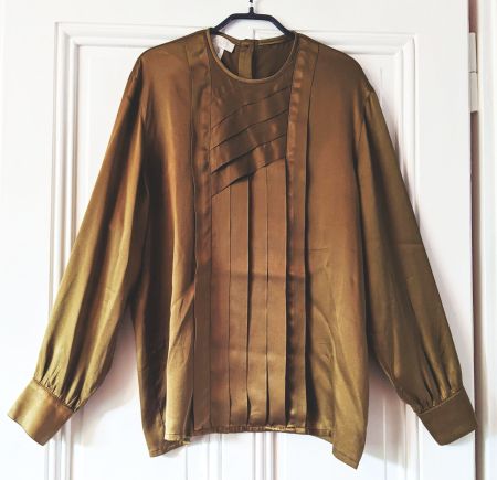 ESCADA : Blouse en soie mordorée 42
