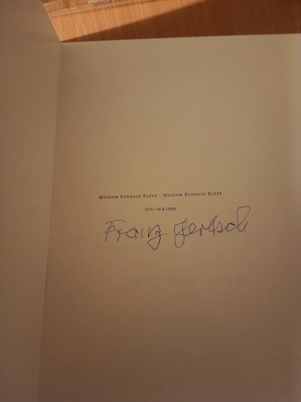 Libri: Franz Gertsch - Handsigniertes Kunstbuch / Katalog – Usato da Menziken venduto da Artographs 1