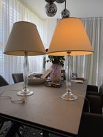 2 Italamp Tischlampen Glas Kristall Art 8026 LM Set