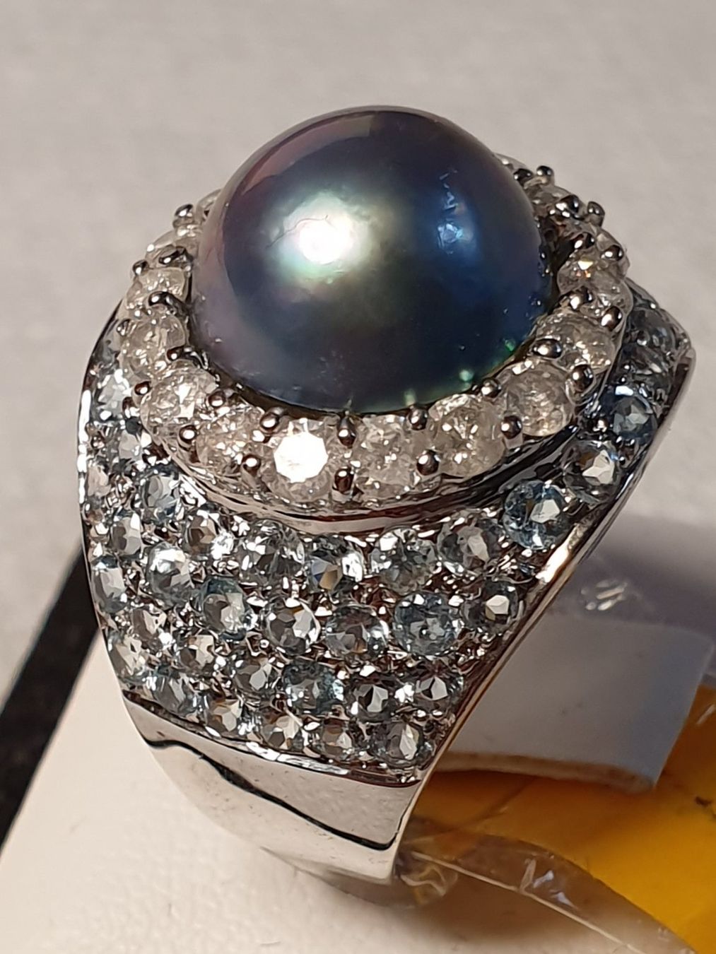 Anelli: Blauperle Ring Diamanten Aquamarine – Nuovo (secondo la descrizione) da Zürich venduto da Benedikt21 5