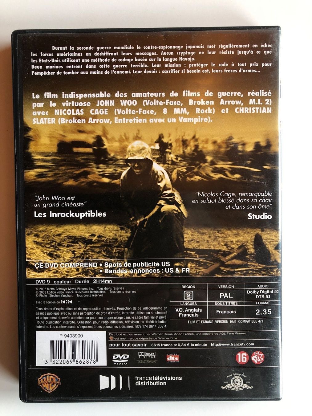 Tutti i DVDs: WINDTALKERS (NICOLAS CAGE) – Usato da St-Cierges venduto da Crisi53 1