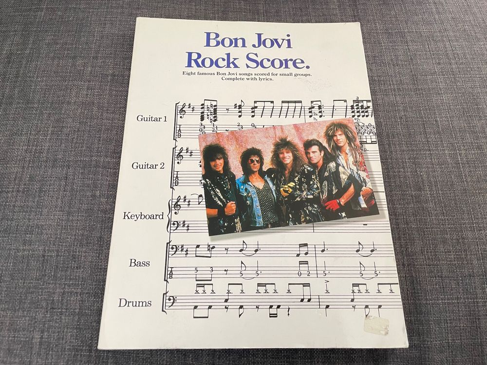 BON JOVI: ROCK SCORE *ARRANGEMENTS FÜR BAND!!* RARE NOTEN (Gebraucht ...