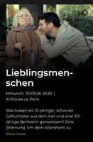 Lieblingsmenschen ZFF Movie Tickets