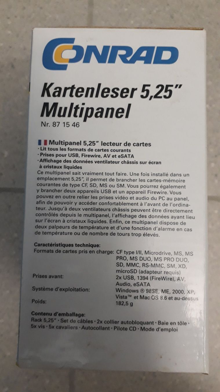 Kartenlesegeräte: Kartenleser 5.25 Multipanel – Neu und originalverpackt aus Stäfa von Supertramp73 2