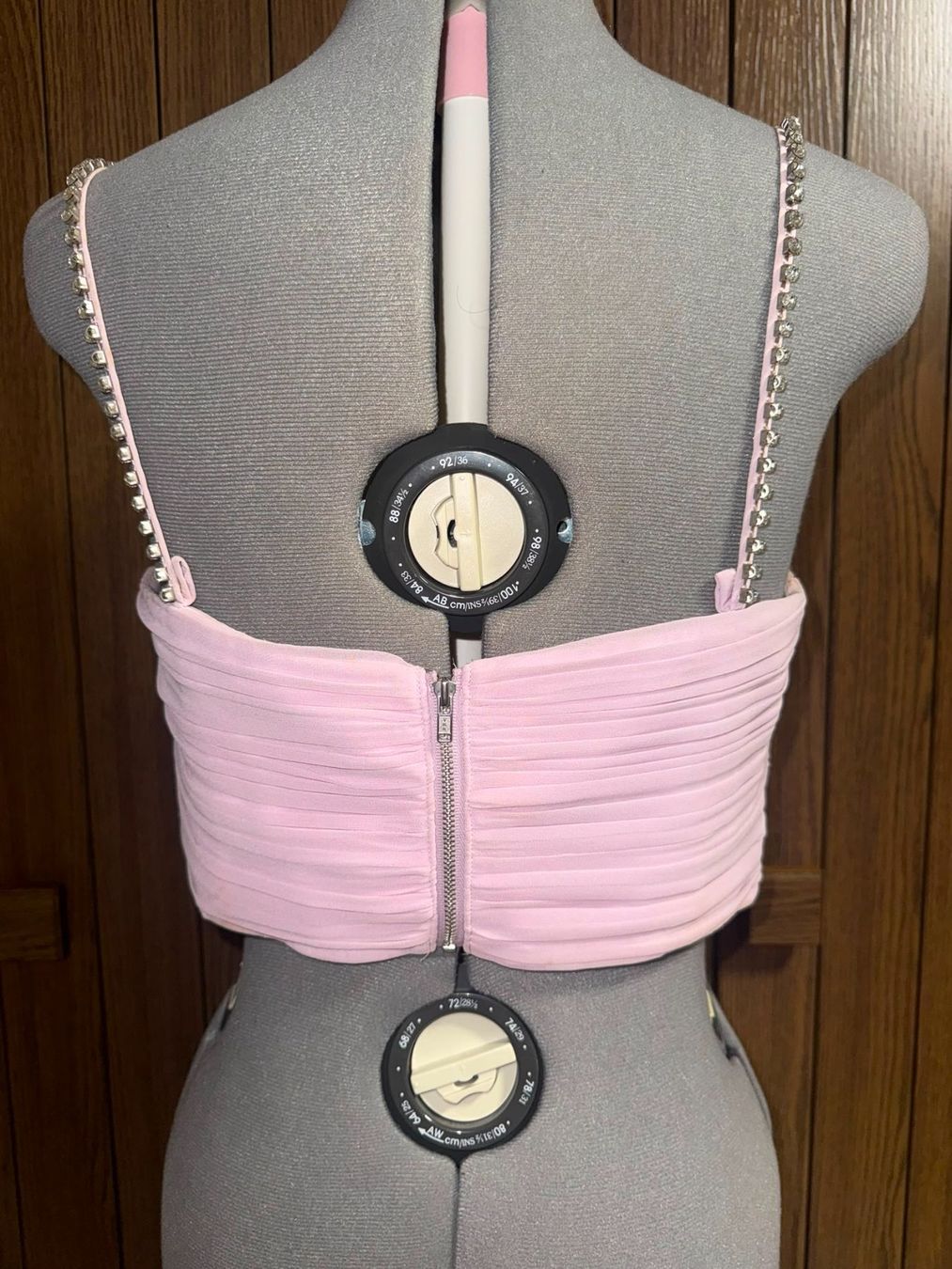 Self-Portrait Tops: Self-Portrait Crystal Embellished Bustier Pink – D'occasion à Schattdorf par Remligand 7