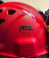 PETZL-Helm für Speläologie/Bergbauforschung, Elektro+Karbid