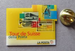 PIN SCHWEIZ PTT LA POSTA, TOUR DE SUISSE, POSTAUTO, POST