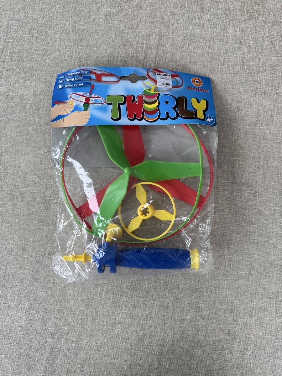 Spielzeuge: Fliegender Rotor Twirly ca. 10 Jährig – Neu und originalverpackt aus Reichenburg von Noele123