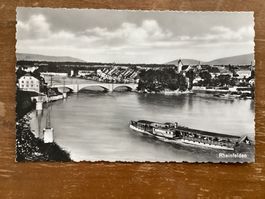 AK Rheinfelden mit Schiff
