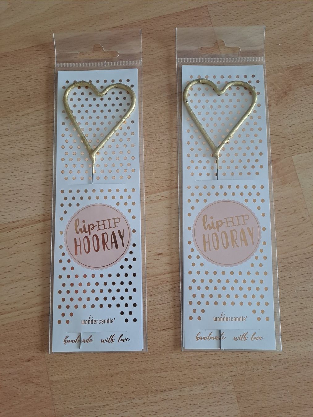 Candele: Wunderkerzen, Gold, Herz, 2 Stück – Nuovo e nell'imballaggio originale da Hombrechtikon venduto da Rada039