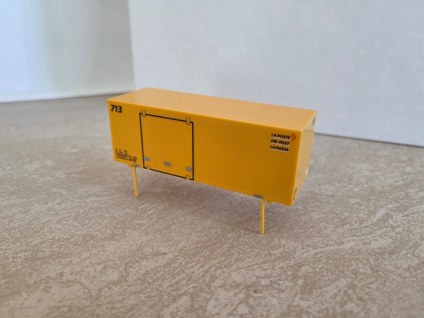 Herpa Modellini di ferrovie: Herpa/HAG Postcontainer (Ep. IV), versch. Containernummern – Usato da Weinfelden venduto da rboesiger01 1