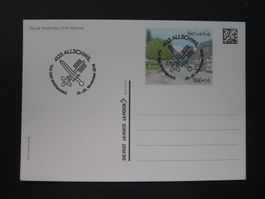 2018 Postkarte, Tag der Briefmarke Allschwil - Ganzsache!