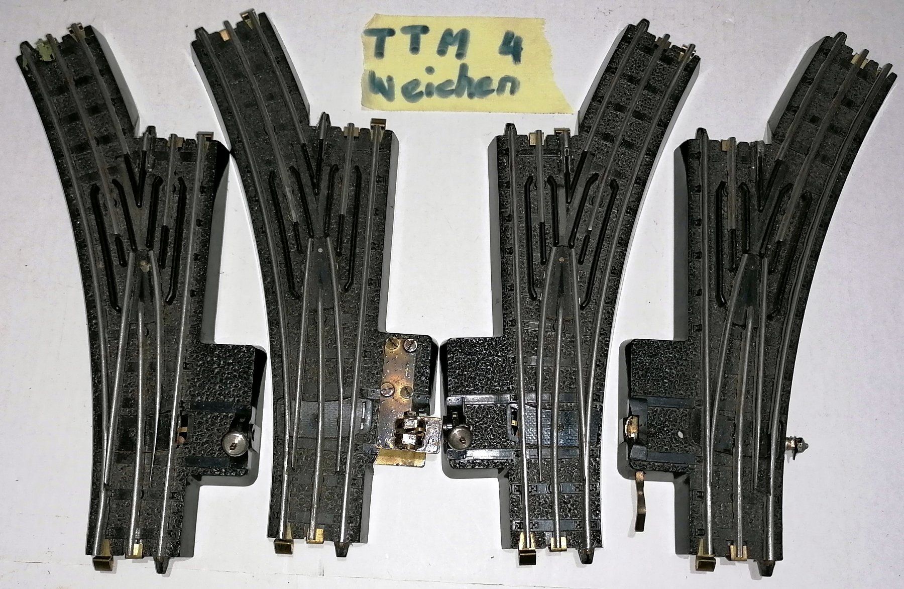 Trix Modelleisenbahnen: A12) 4x Original TTR-Weichen – Gebraucht aus Brittnau von Regina35