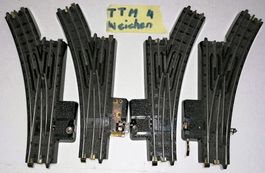 A12) 4x Original TTR-Weichen