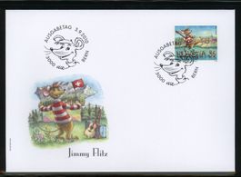 2010, FDC, Die Schweizer Maus Jimmy Flitz (Nr. 1357)