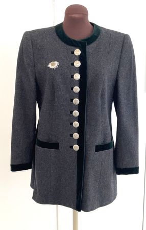 Edle Gaisberger Damen-Trachtenjacke Gr. 38 – Wolle/Kaschmir