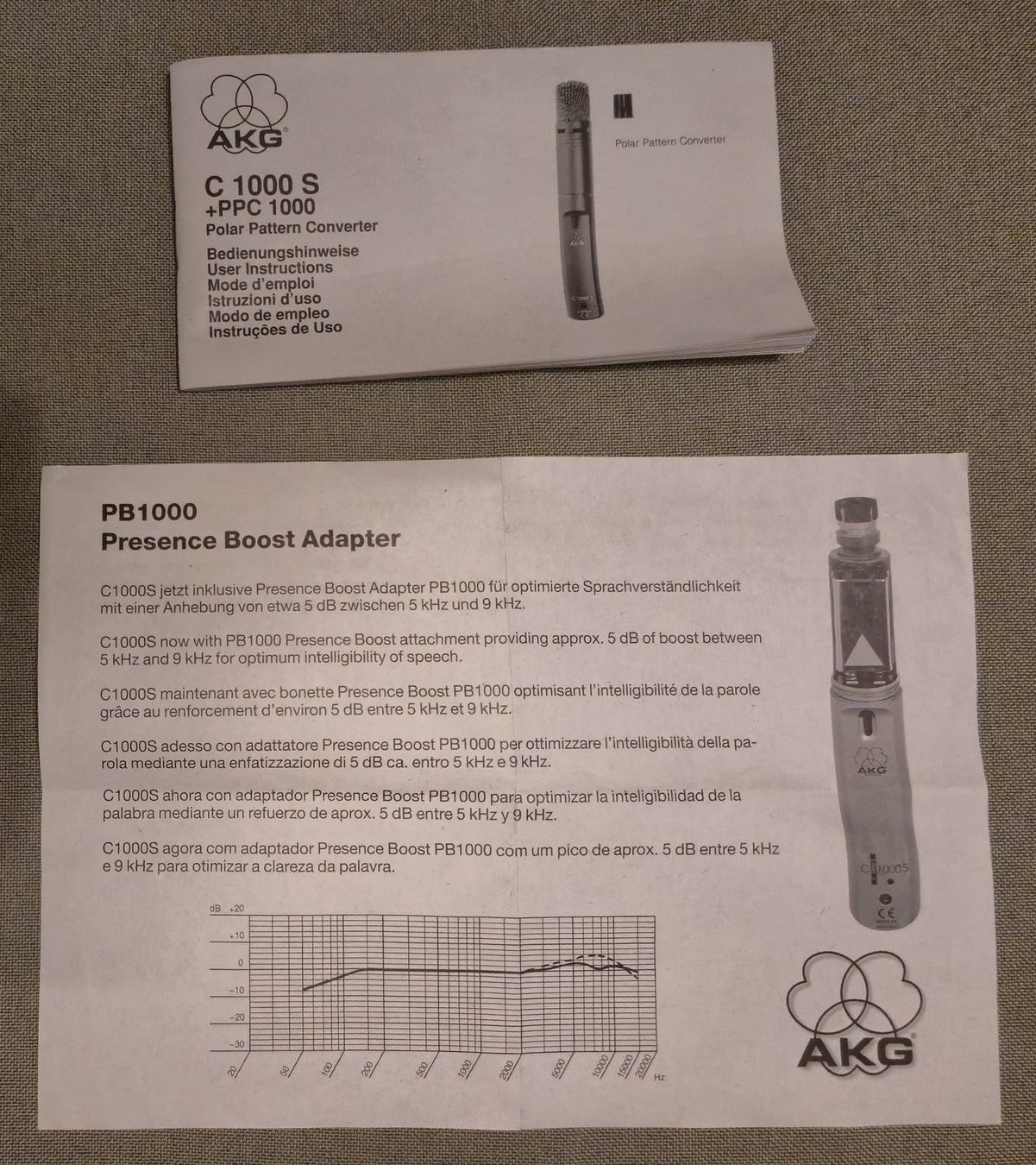 Akg Microfoni: 2 AKG Mikrofone C 1000 S – Usato da Jona venduto da brackets 3
