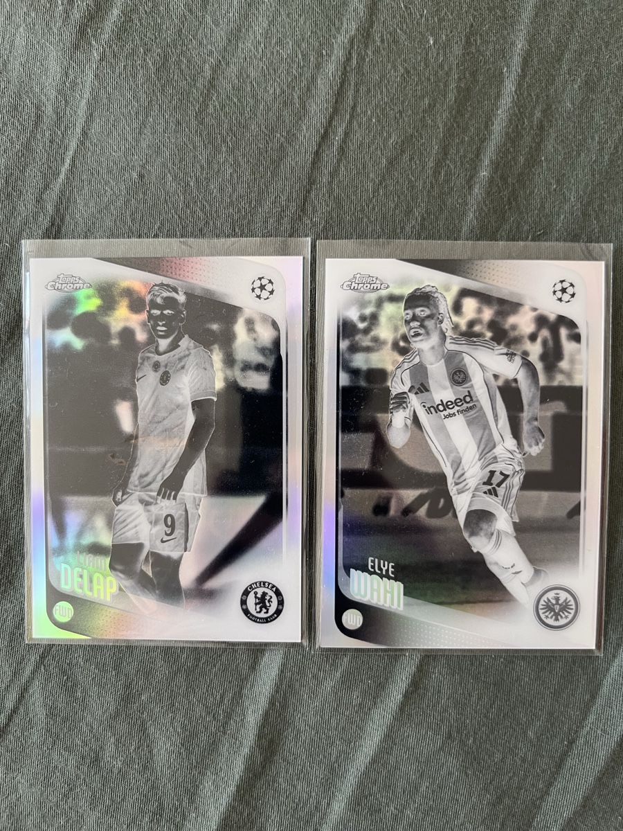 Topps Carte collezionabili: Topps Chrome UCC 2025/26 Negative Refractor Delap/Wahi – Nuovo (secondo la descrizione) da Dornach venduto da Raulgp7