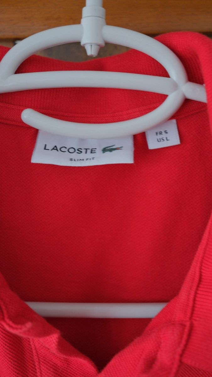 Lacoste Magliette Polo: Lacoste Poloshirt Rot in Grösse L – Usato da Wolfwil venduto da Poulet60 2