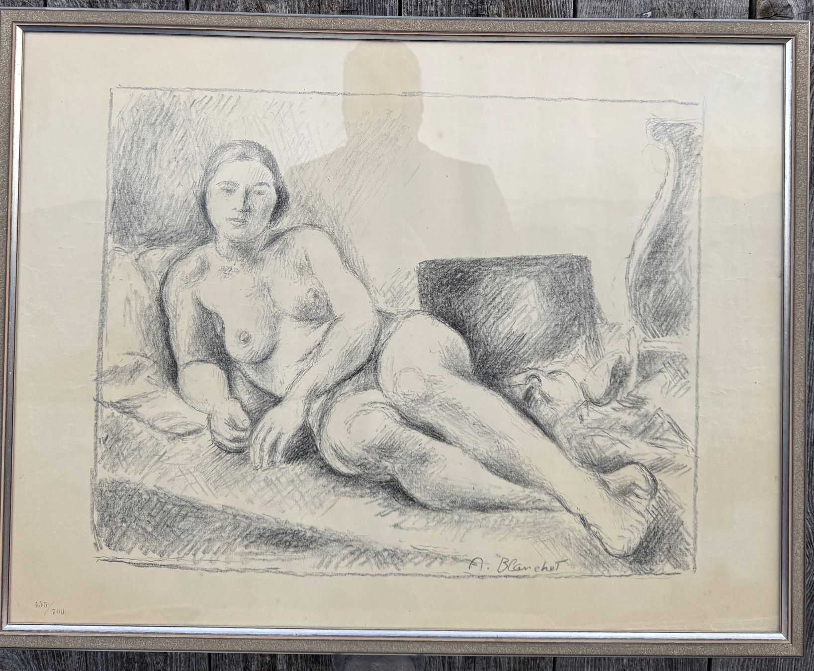 Grafiken & Lithographien: A. Blanchet -  Zeichnung - Akt - Gerahmt – Gebraucht aus Sachseln von BONATI01