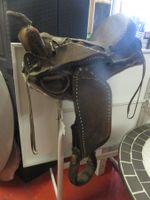 Spezieller 🤩 Sattel Cowboy Pferd Leder