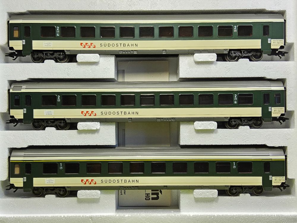 Märklin Trains électriques: Märklin 42161 __ SOB Schnellzug Wagenset _ Südostbahn _ H0 – D'occasion à Rüti ZH par ModellArt 2