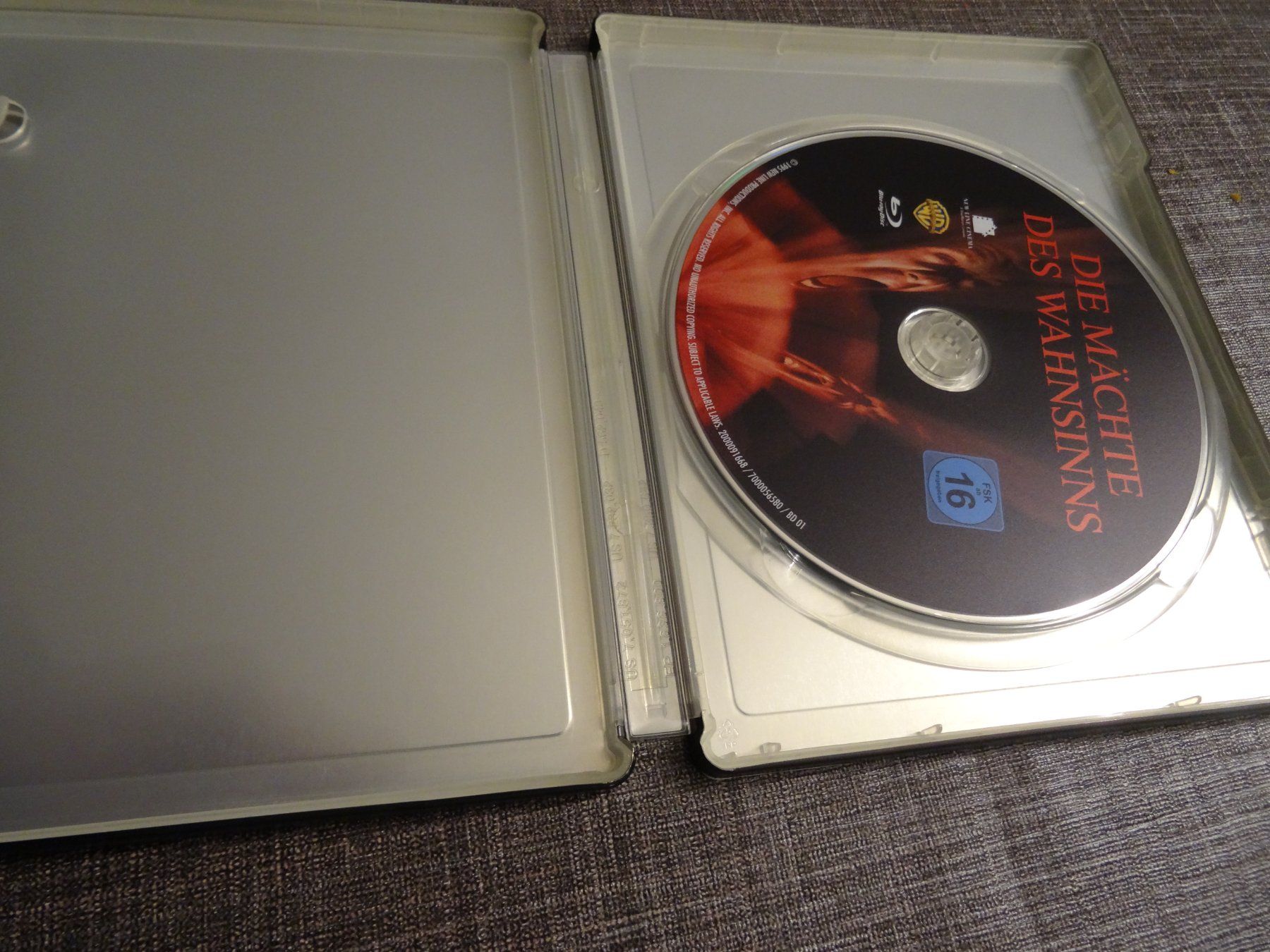 Tutti i DVDs: Die Mächte des Wahnsinns STEELBOOK BLU-RAY – Usato da Olten venduto da Disc-Verkauf 1