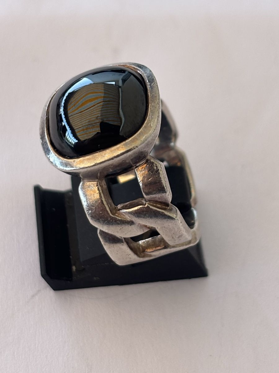 Bagues: Ring Silber 925 /Onix  – D'occasion à Langnau am Albis par flusspflege 3