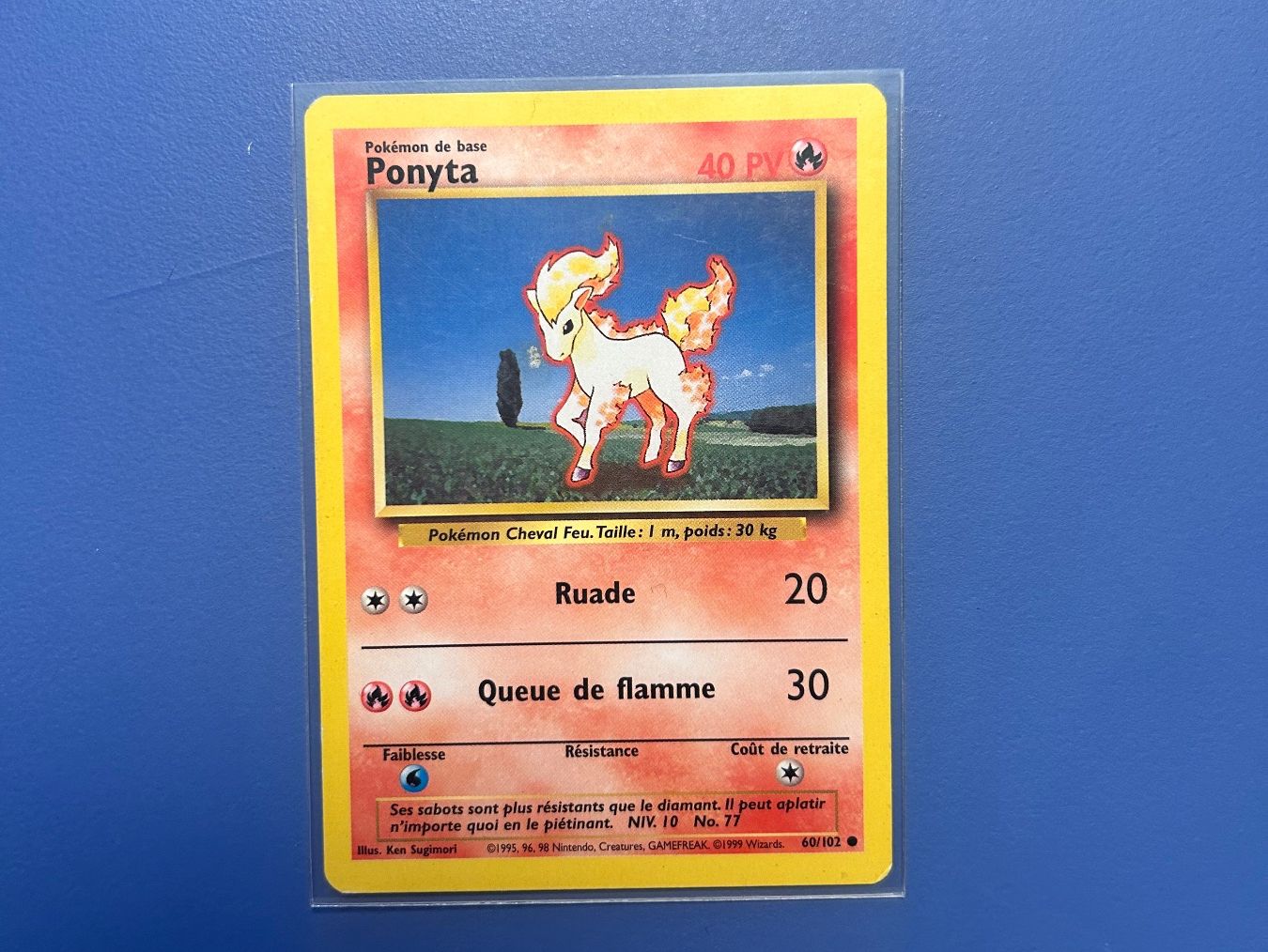 Pokémon Carte collezionabili: Pokémon Ponyta 60/102 Set de base FR – Usato da Schlieren venduto da happymerchant64