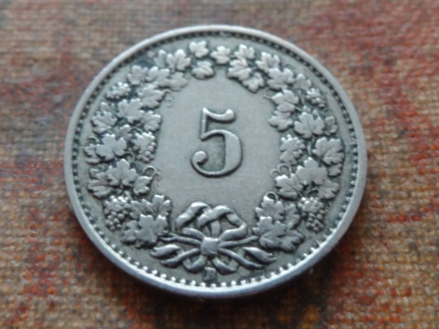 Tutti le monete: 5 Rp. 1928  (A) – Usato da Romanel-sur-Lausanne venduto da Swift13 1