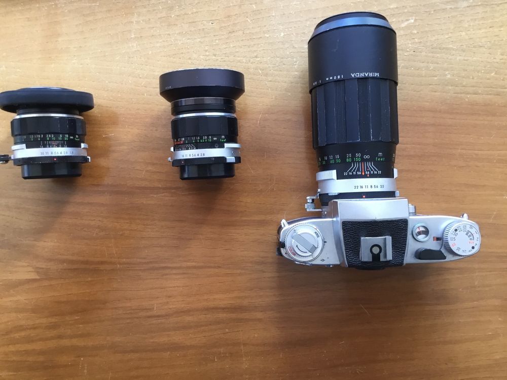 Appareil Photo Argentique Miranda Sensorex – 35mm SLR – Argenté – Fonctionnel