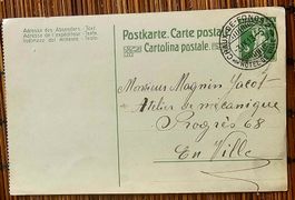 Schweiz  - Ganzsache Chx-de-Fds 1913