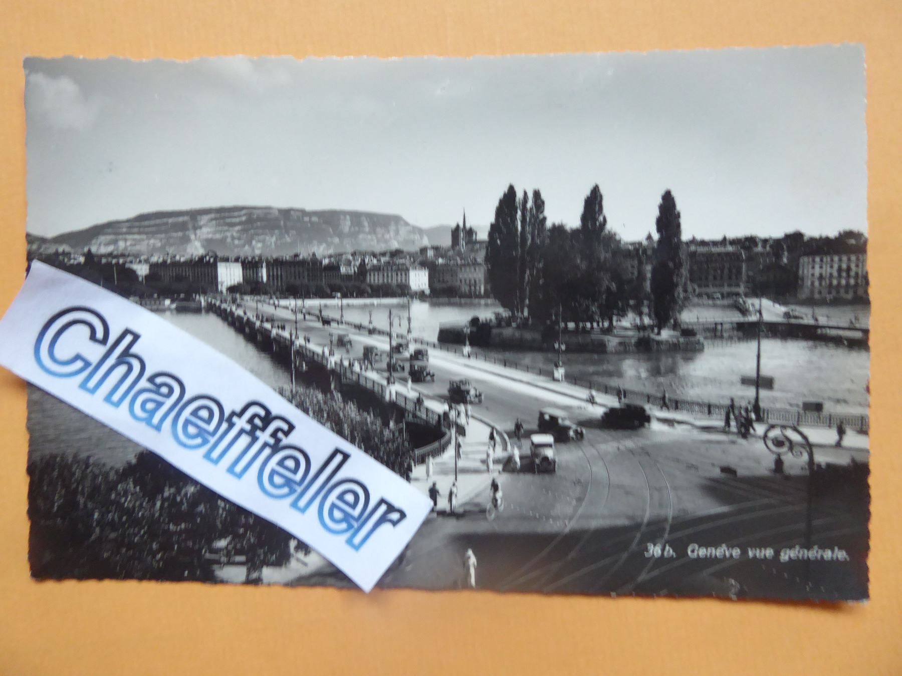 Ansichtskarten: 1935. 36b. Genève vue gènèrale. – Gebraucht aus Zürich von Chaeffeler