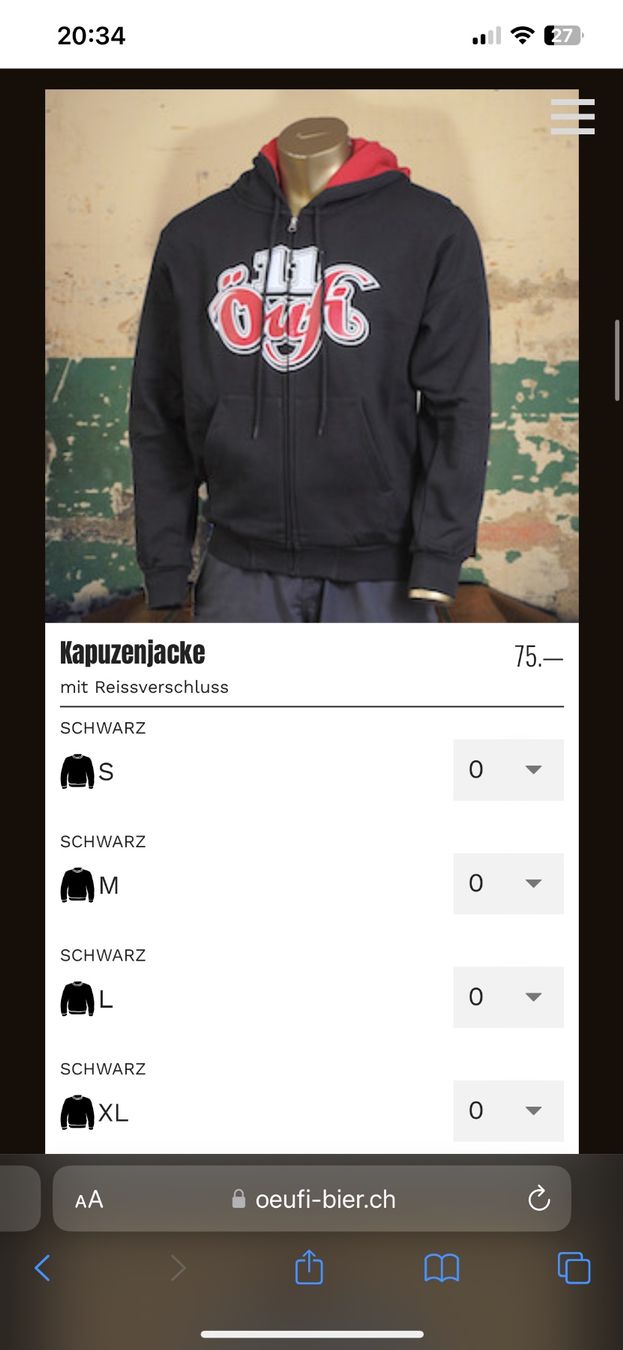 Giacche: Öufi Bier Jacke NP: 75.- – Nuovo (secondo la descrizione) da Aedermannsdorf venduto da Molinero_ 1